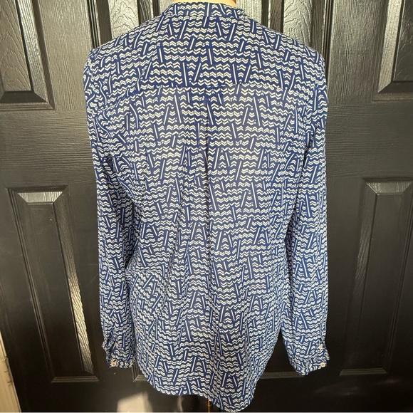 Anthropologie HD in Paris Kaveri Henley Top Size 6 - Picture 6 of 12